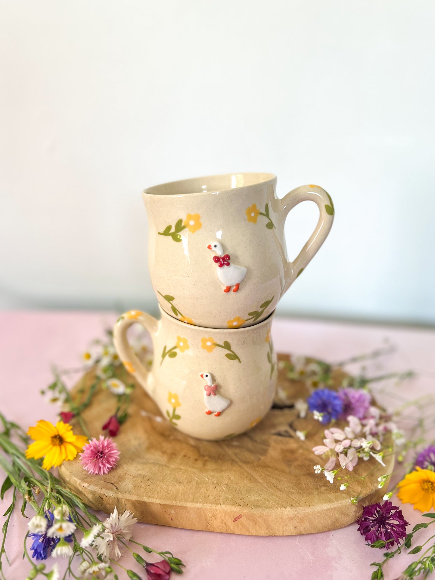 Mug « Cottage Fleuri » fleurs jaunes 🌼