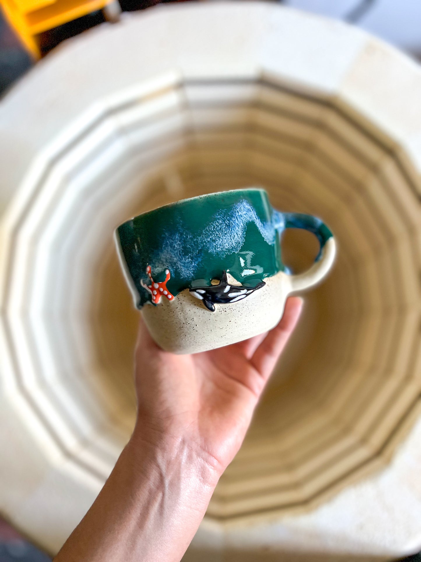 Mug Orque forme cœur 