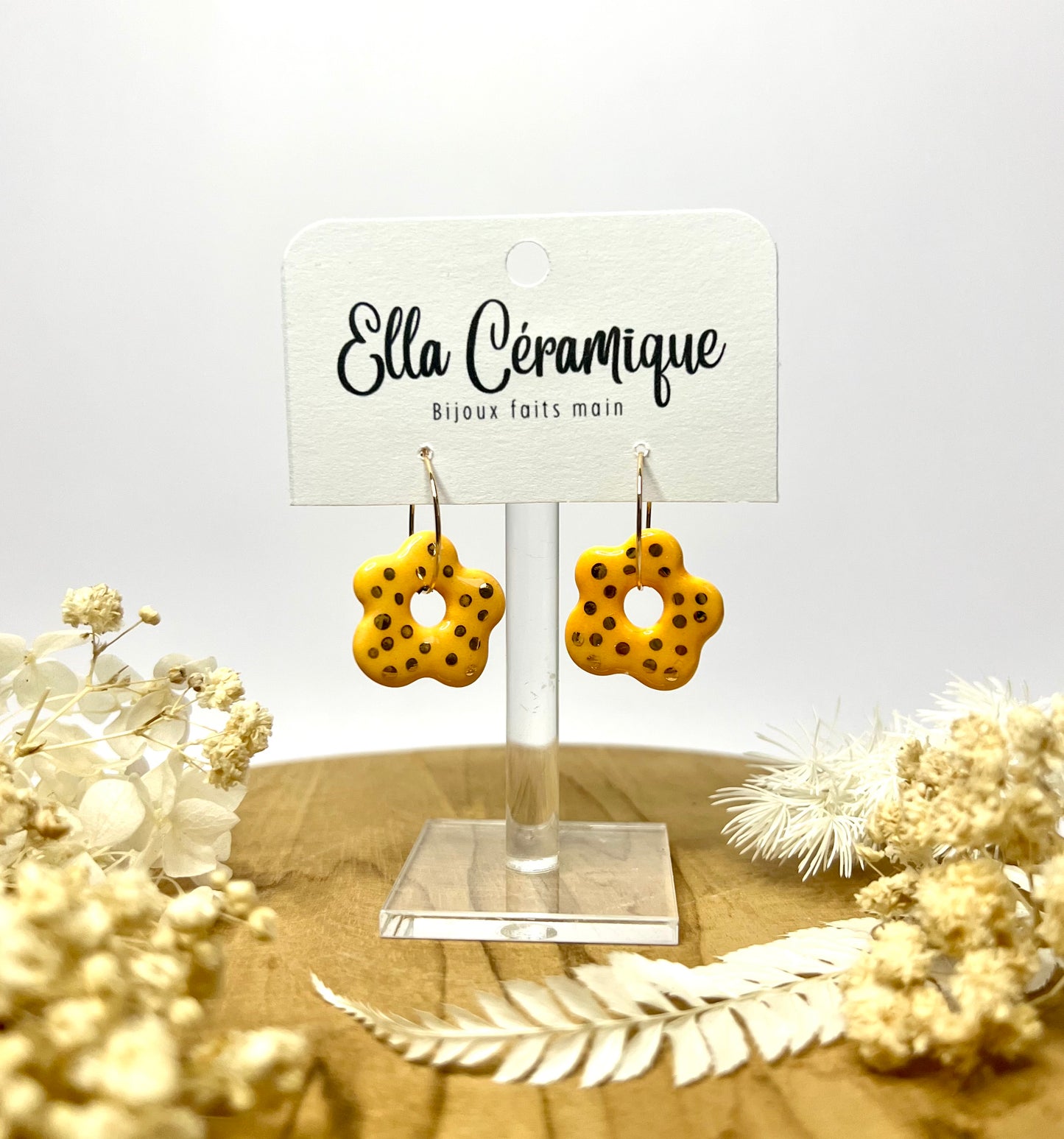 Fleur Abricot/Doré