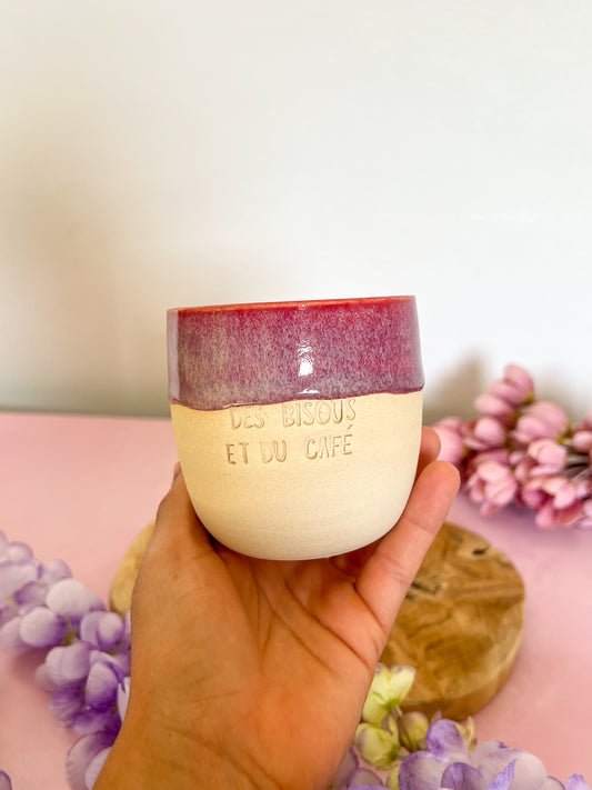 Tasse Des bisous et du café 🍇