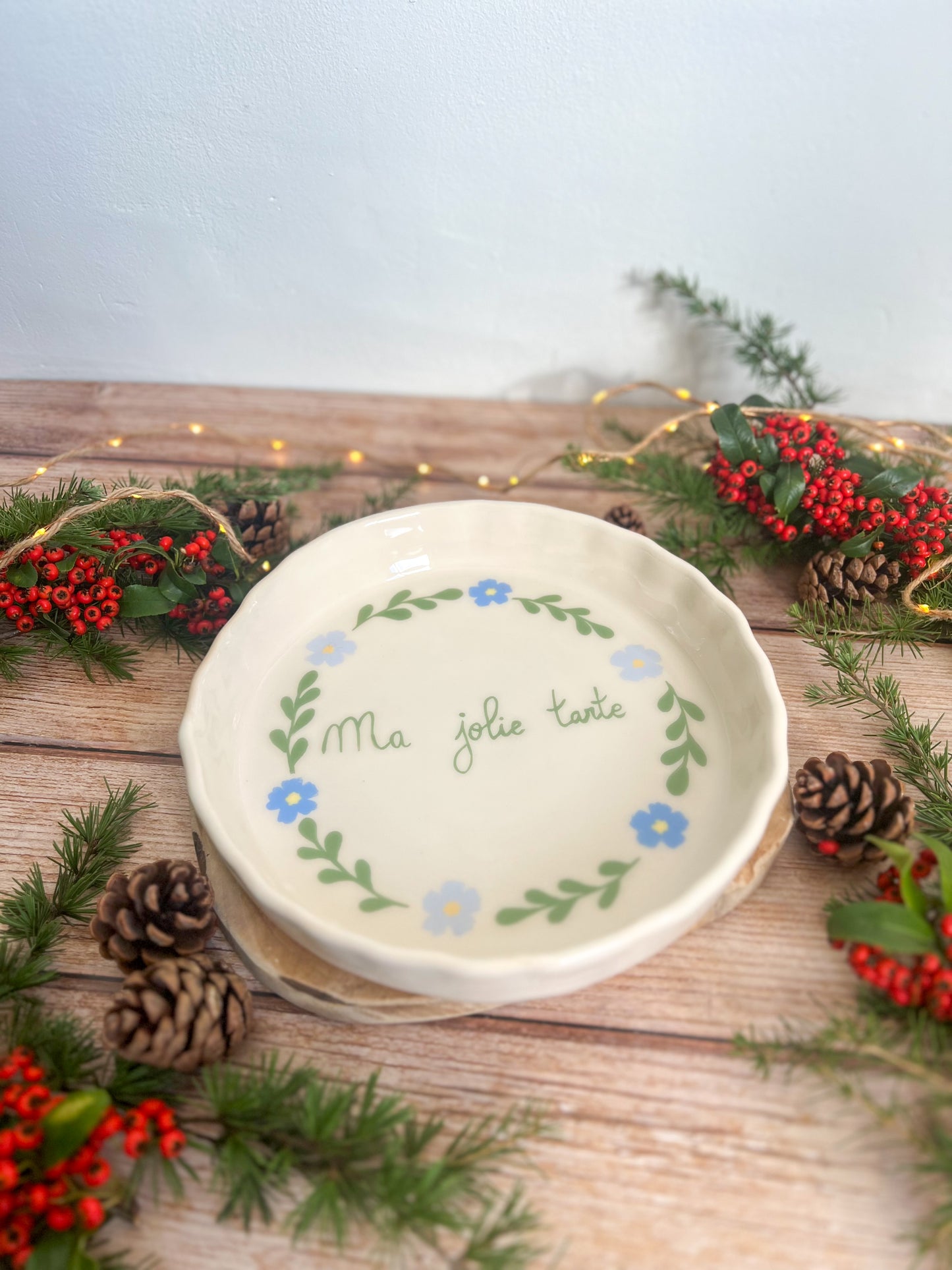 Plat à tarte personnalisable 🌼
