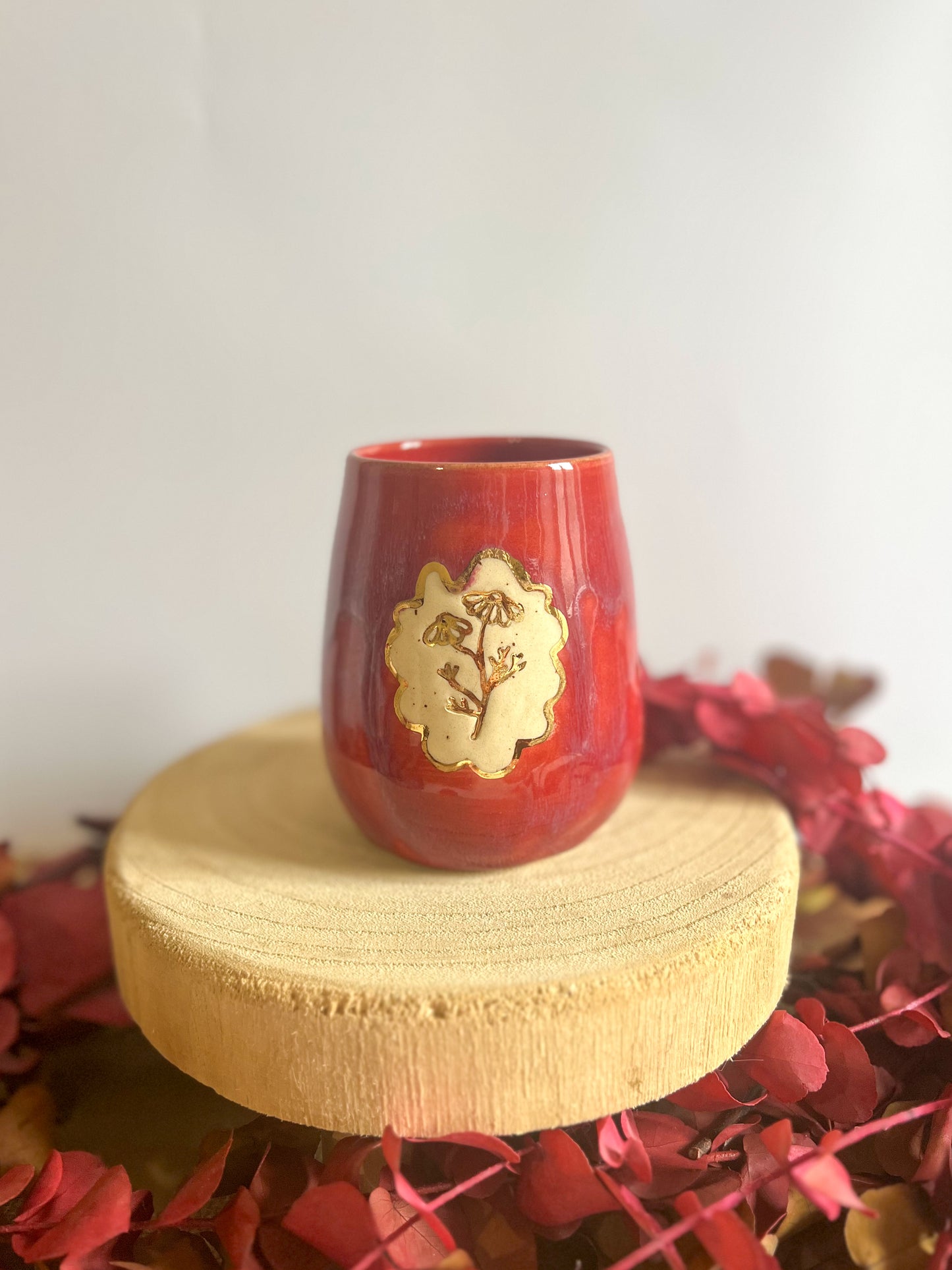 Tasse « Fleur en Or » ✨