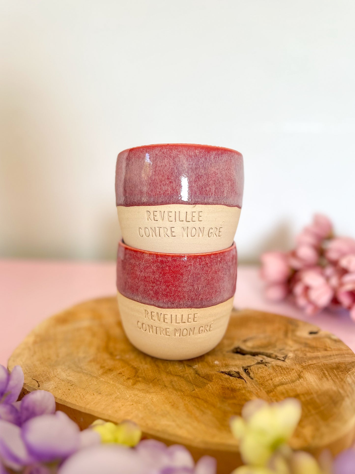 Tasse Réveillée contre mon gré 🍇