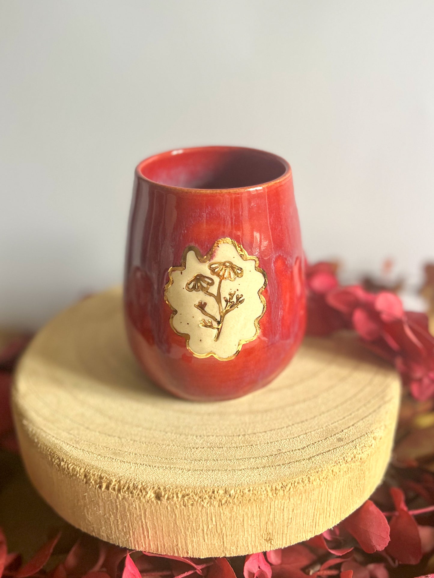 Tasse « Fleur en Or » ✨