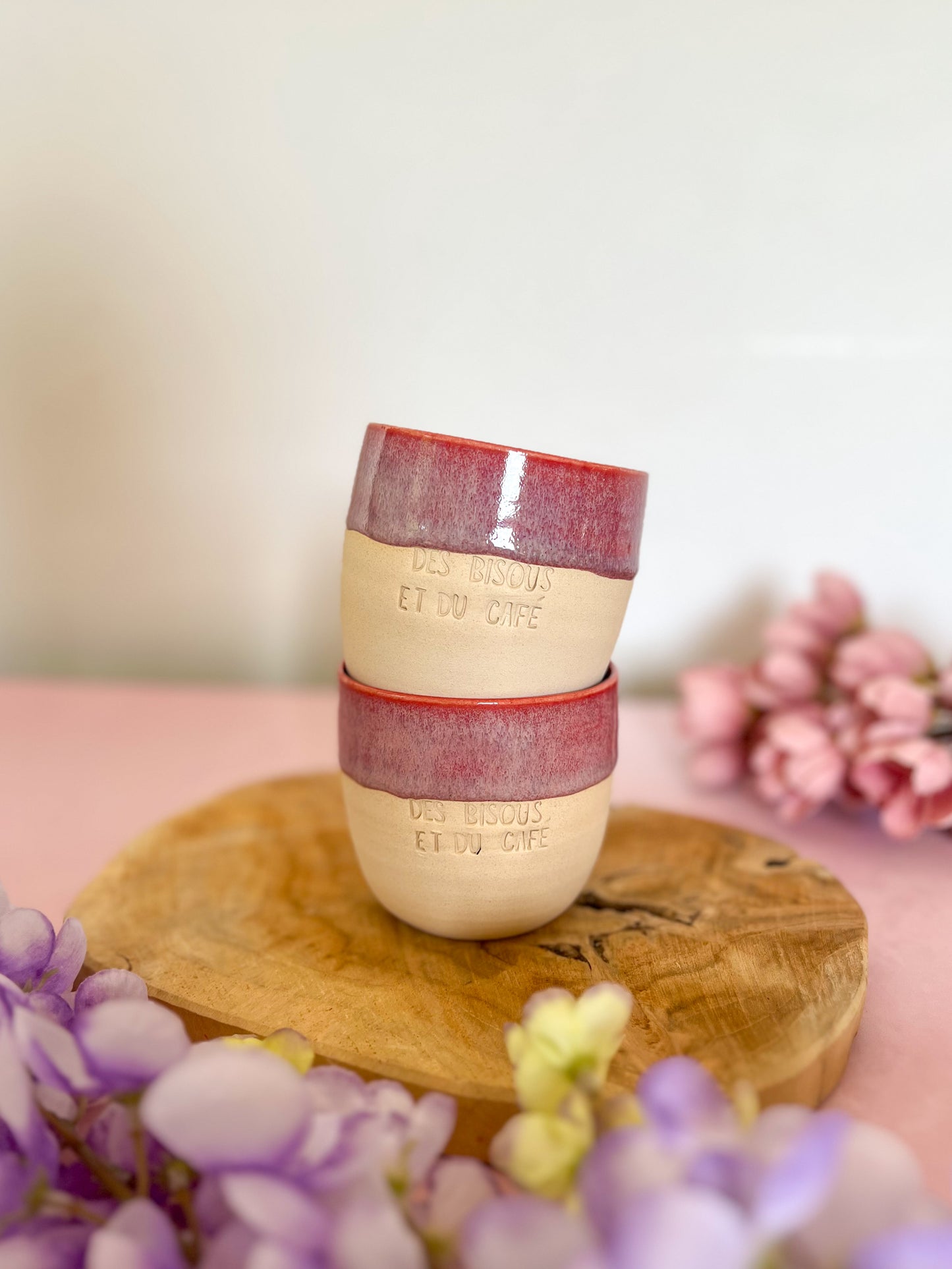Tasse Des bisous et du café 🍇