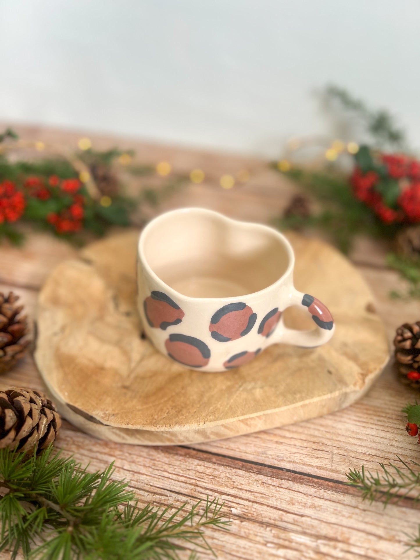 Tasse Léopard forme cœur 🐆