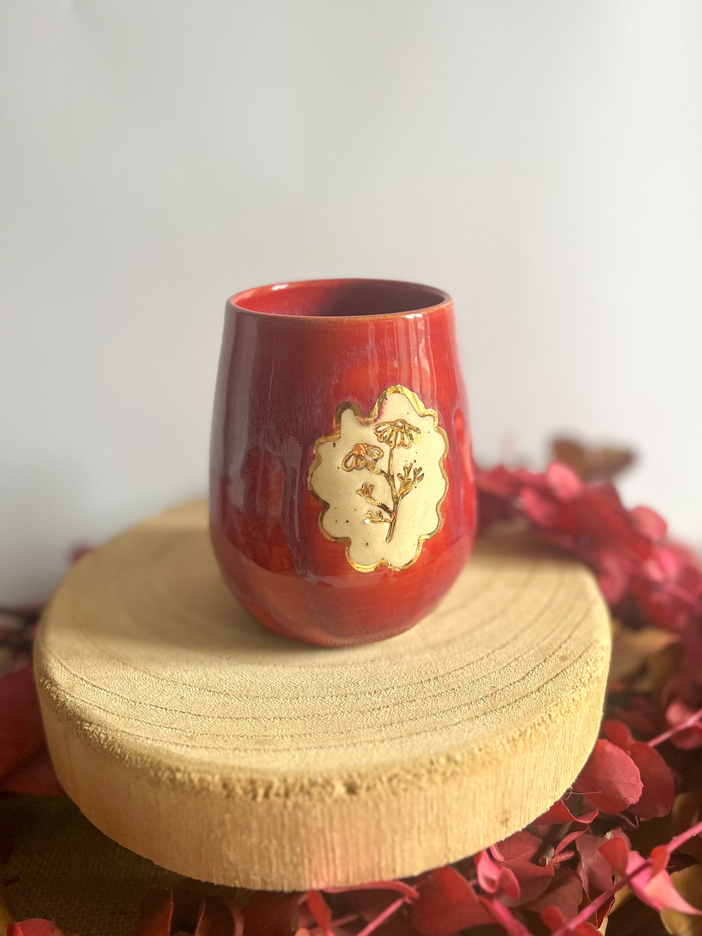 Tasse « Fleur en Or » ✨