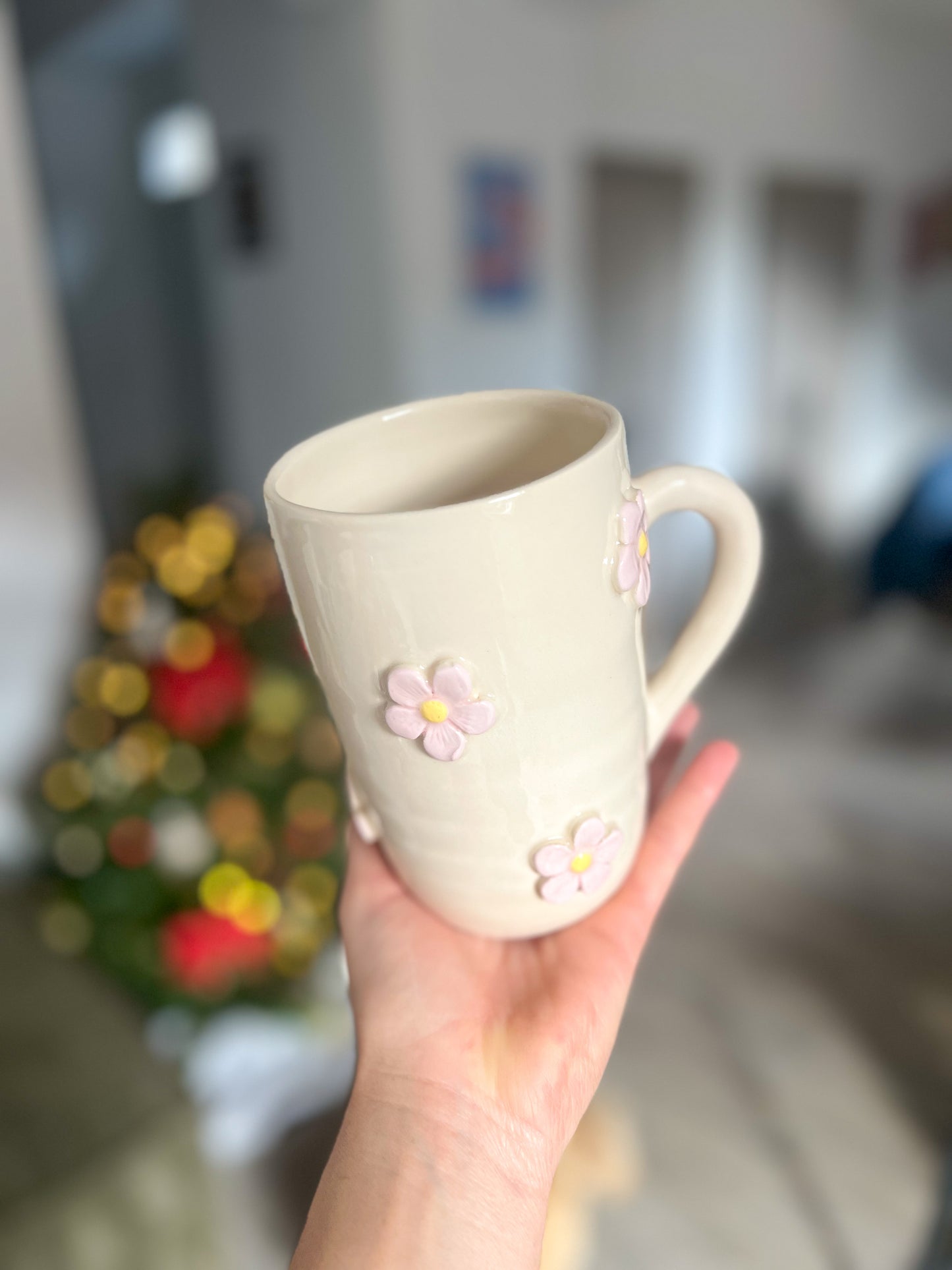 Maxi mug fleurs roses 🌸