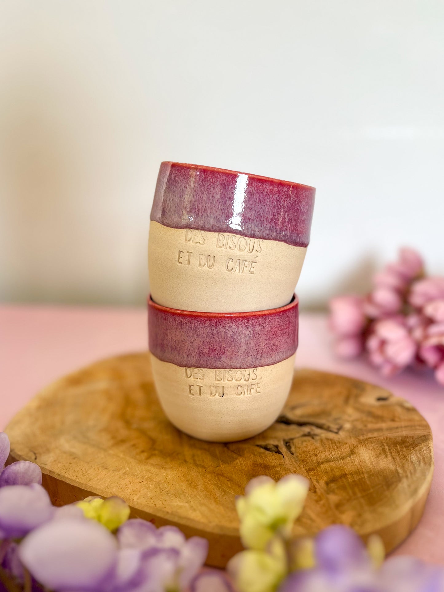 Tasse Des bisous et du café 🍇