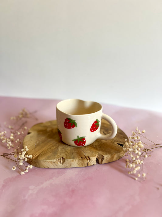 Tasse 🍓 forme cœur