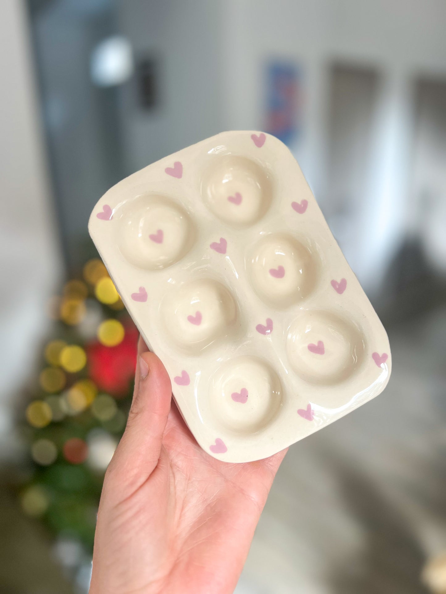 Support à œuf cœurs roses 🩷