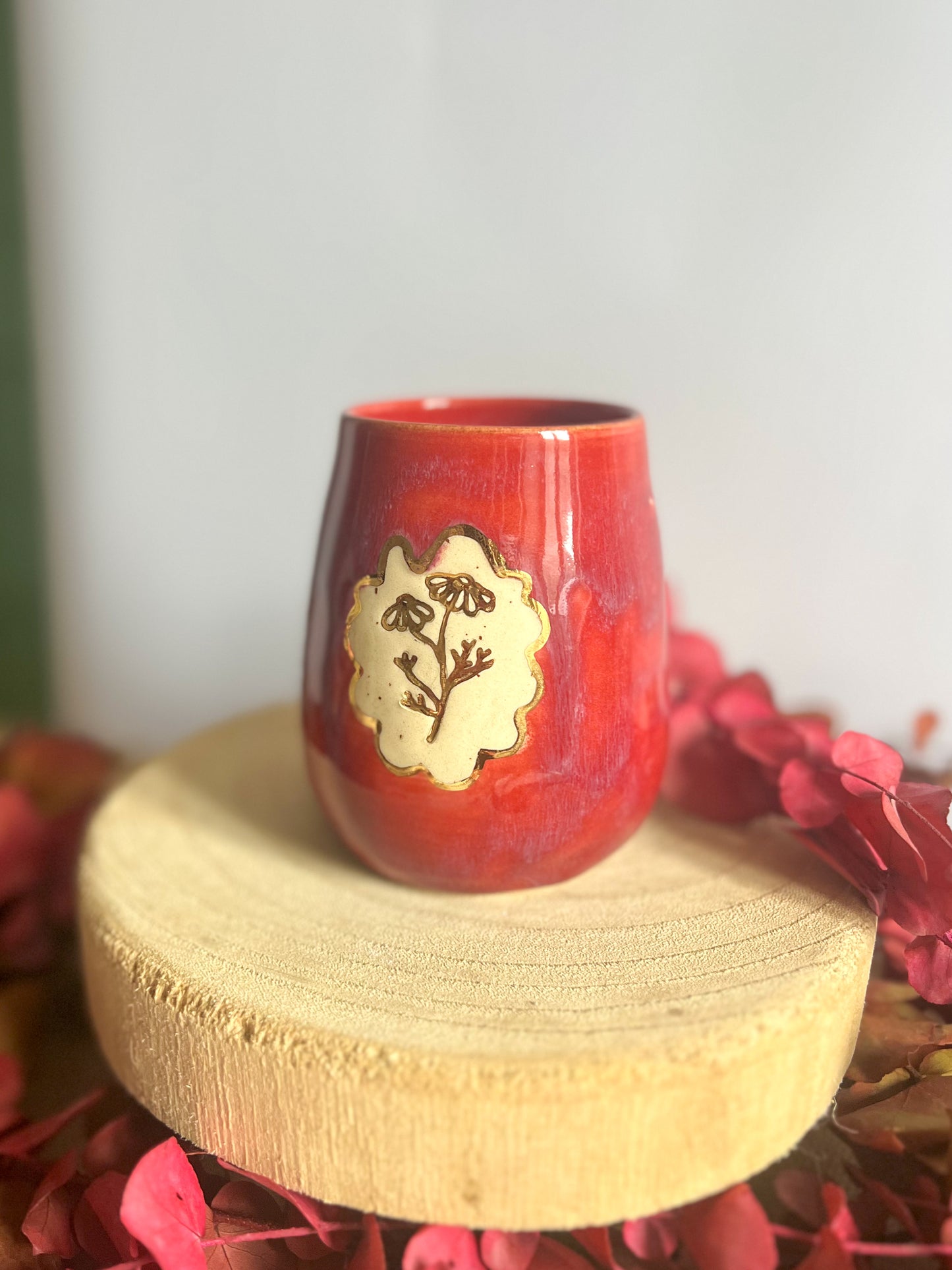 Tasse « Fleur en Or » ✨