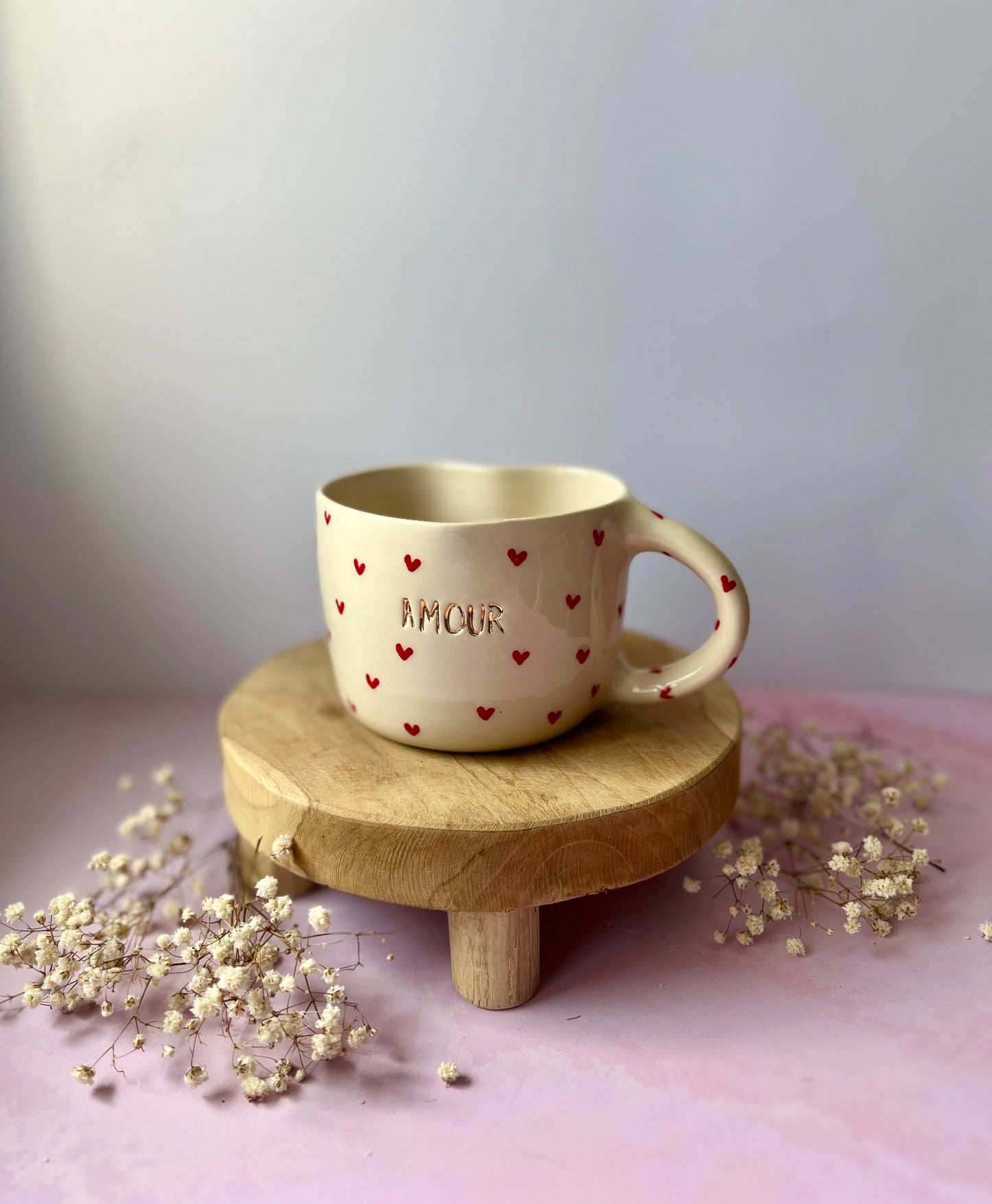 Mug Cœur à personnaliser Or