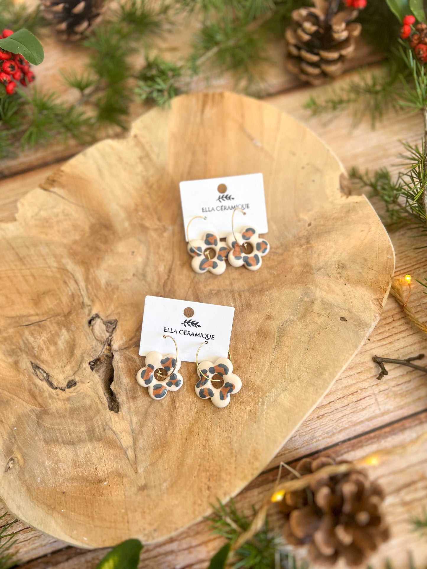 Boucles fleur leopard 🐆