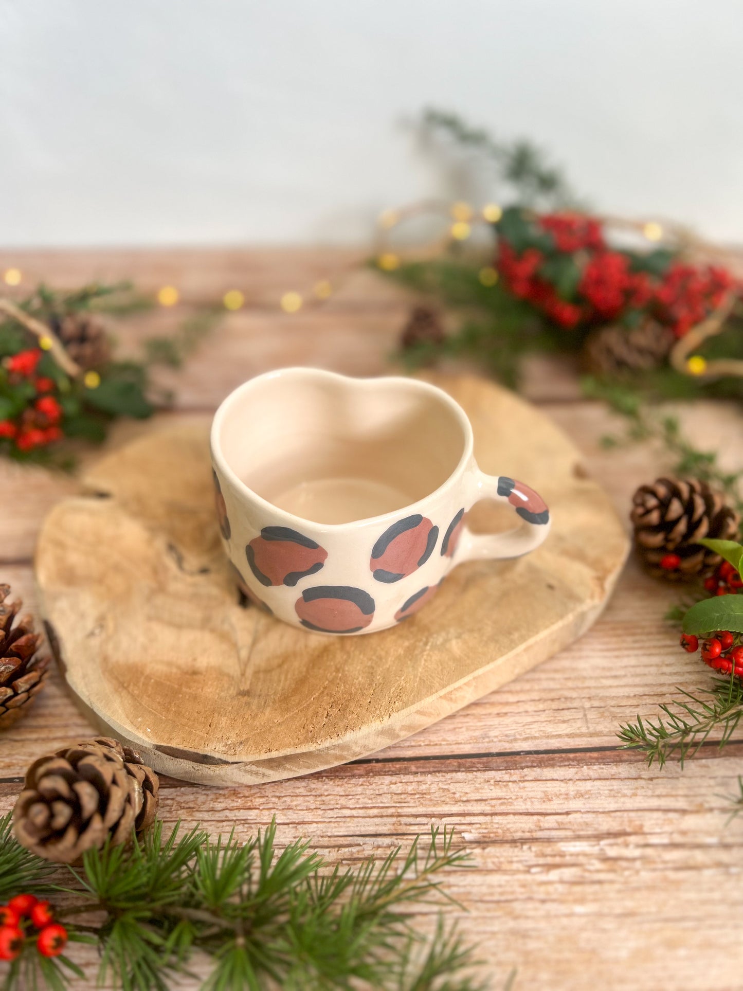 Tasse Léopard forme cœur 🐆