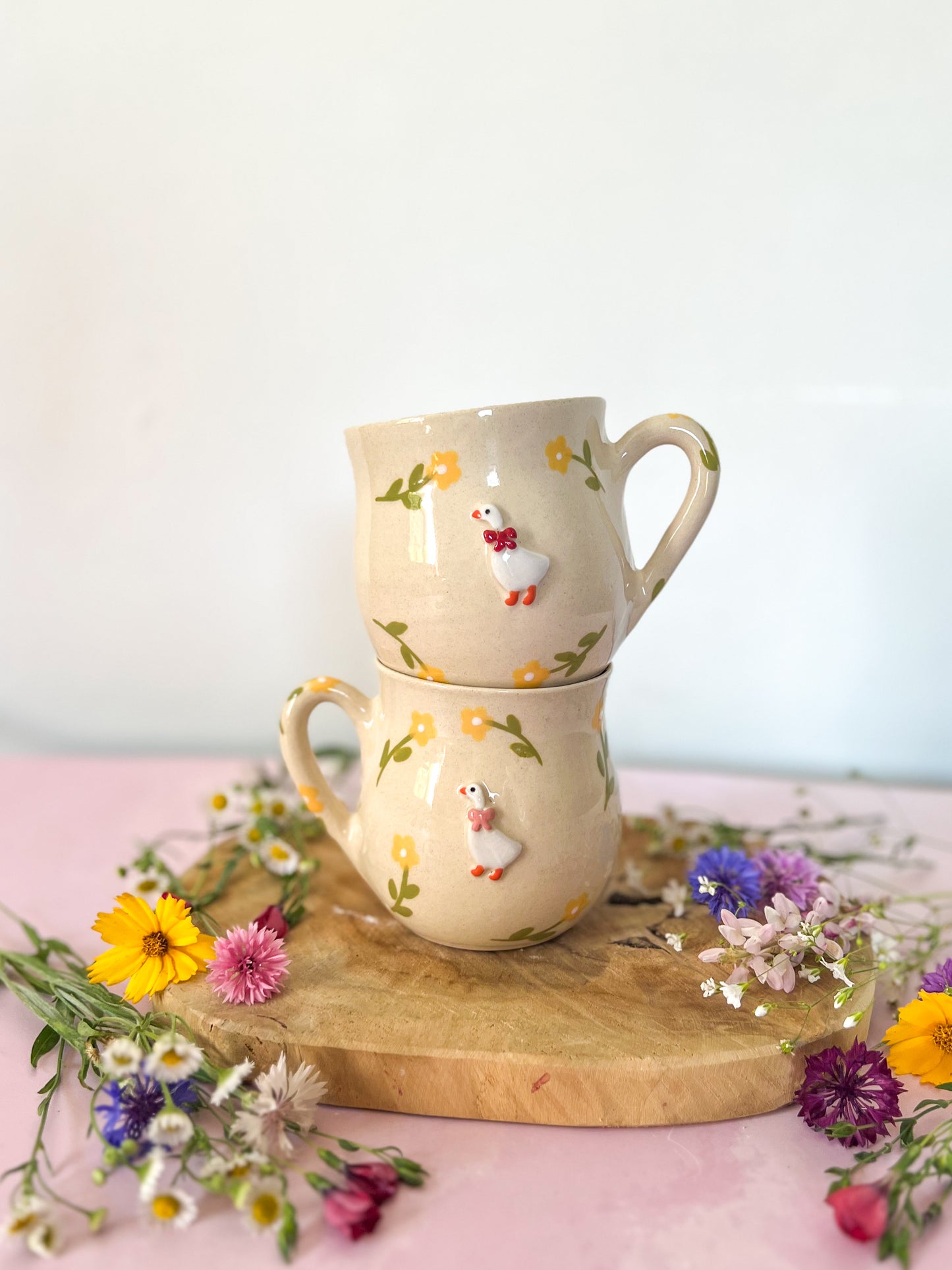 Mug « Cottage Fleuri » fleurs jaunes 🌼