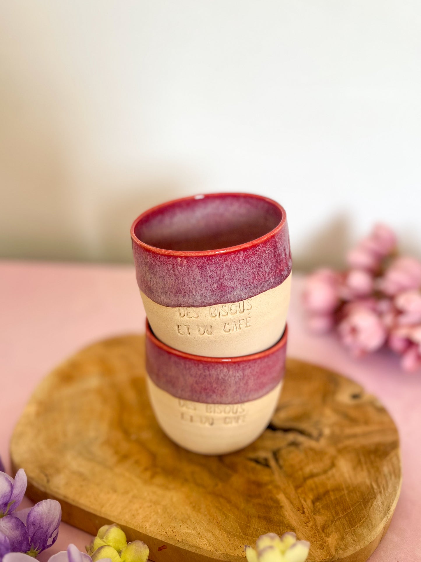 Tasse Des bisous et du café 🍇