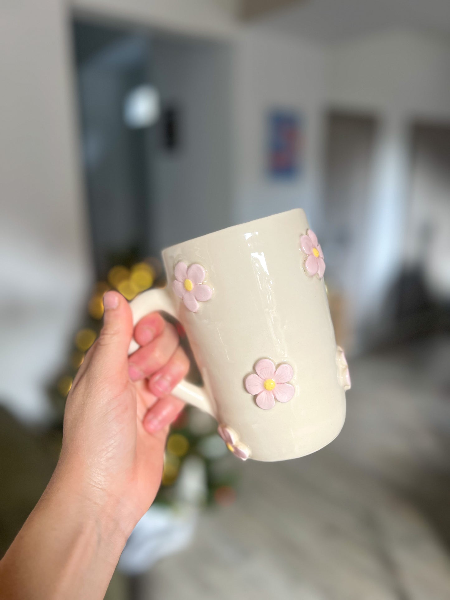 Maxi mug fleurs roses 🌸