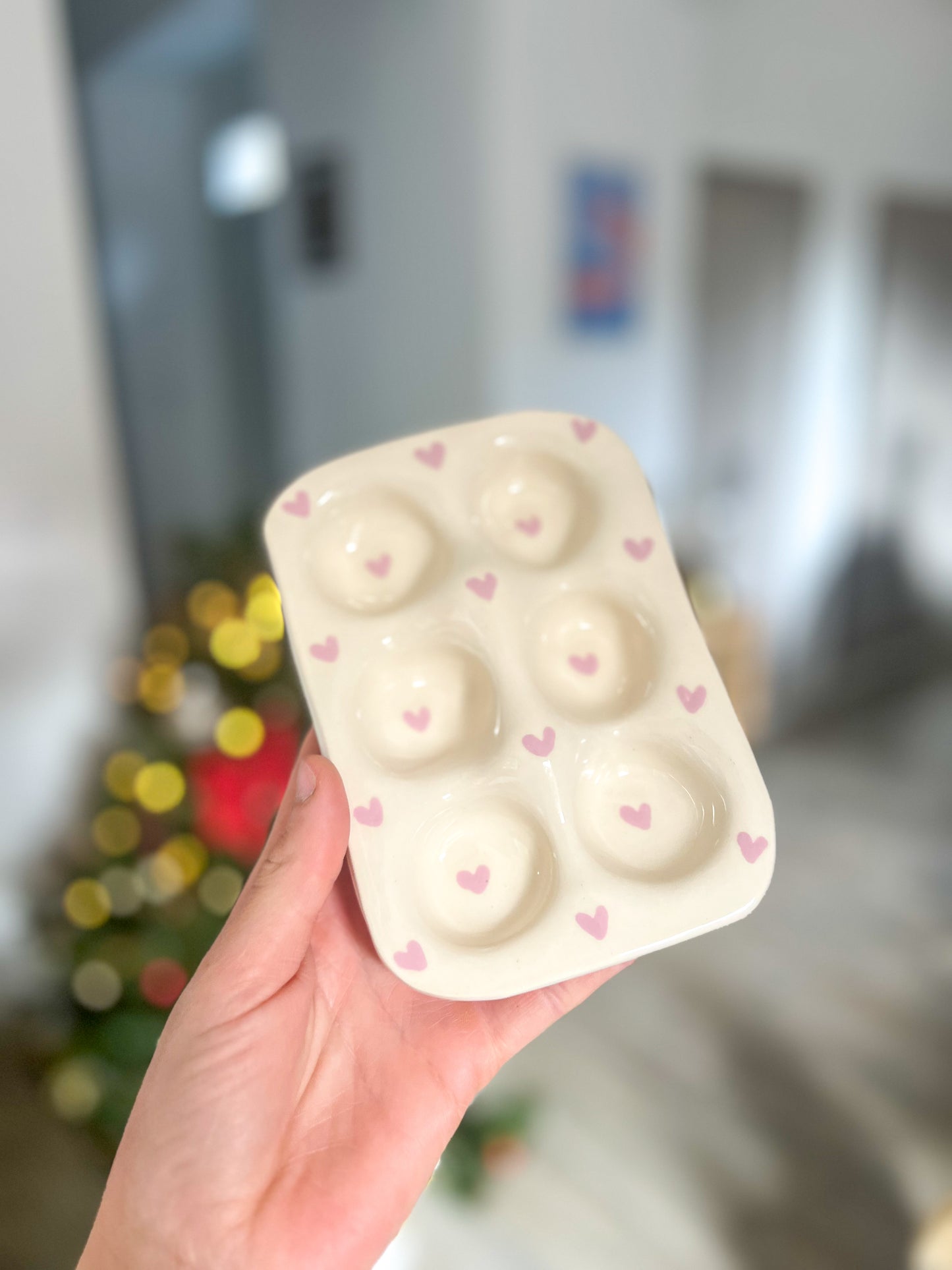 Support à œuf cœurs roses 🩷