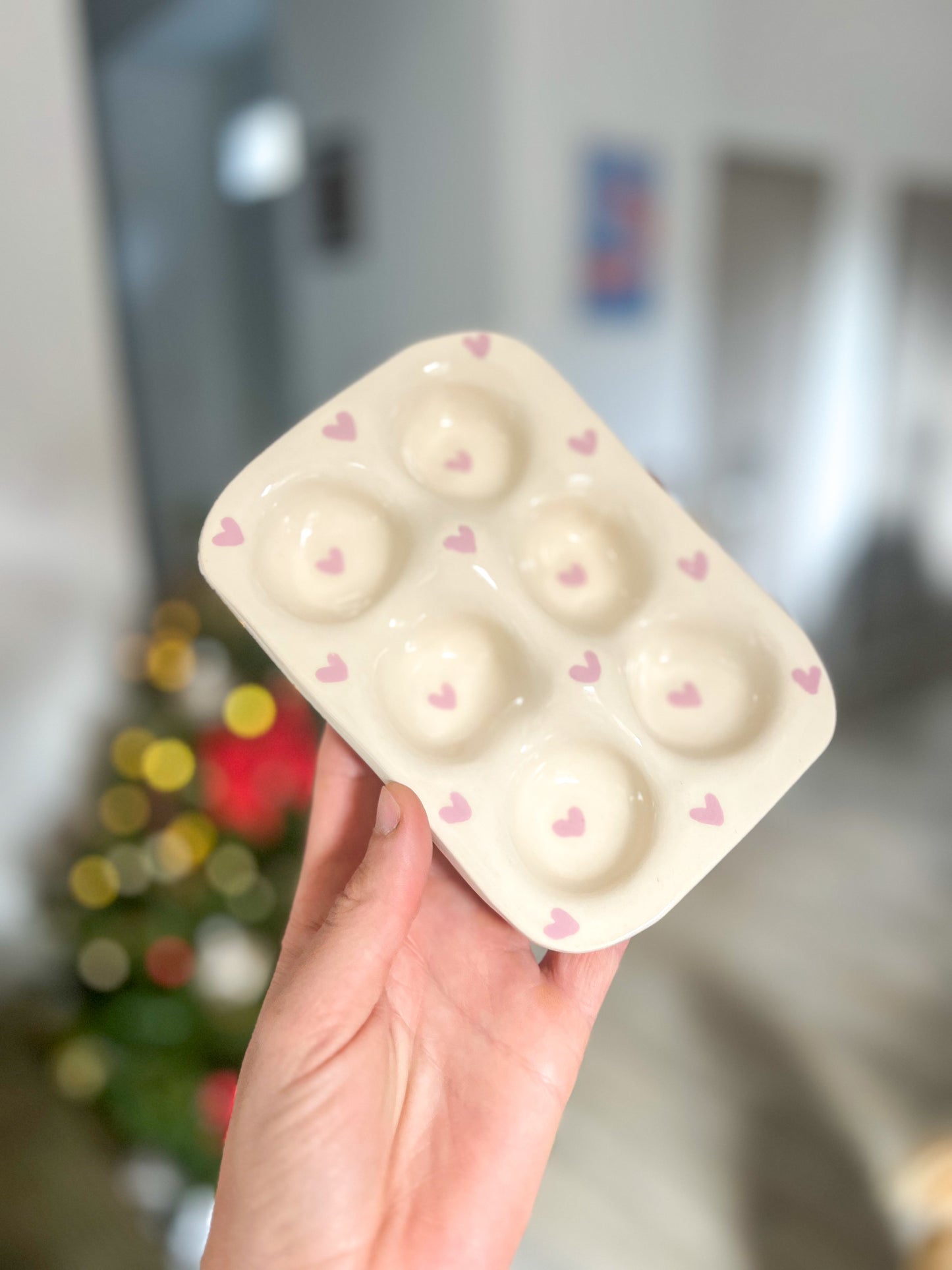 Support à œuf cœurs roses 🩷