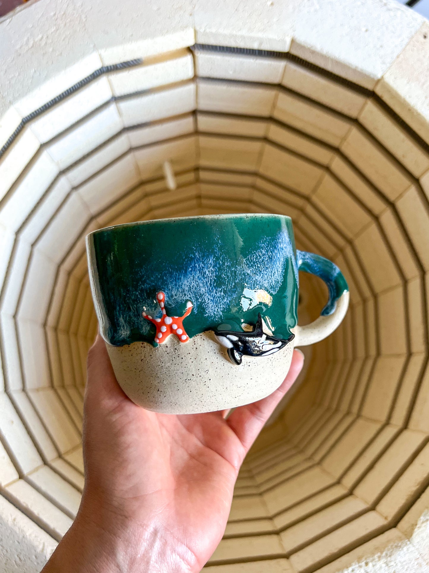 Mug Orque forme cœur 🫍
