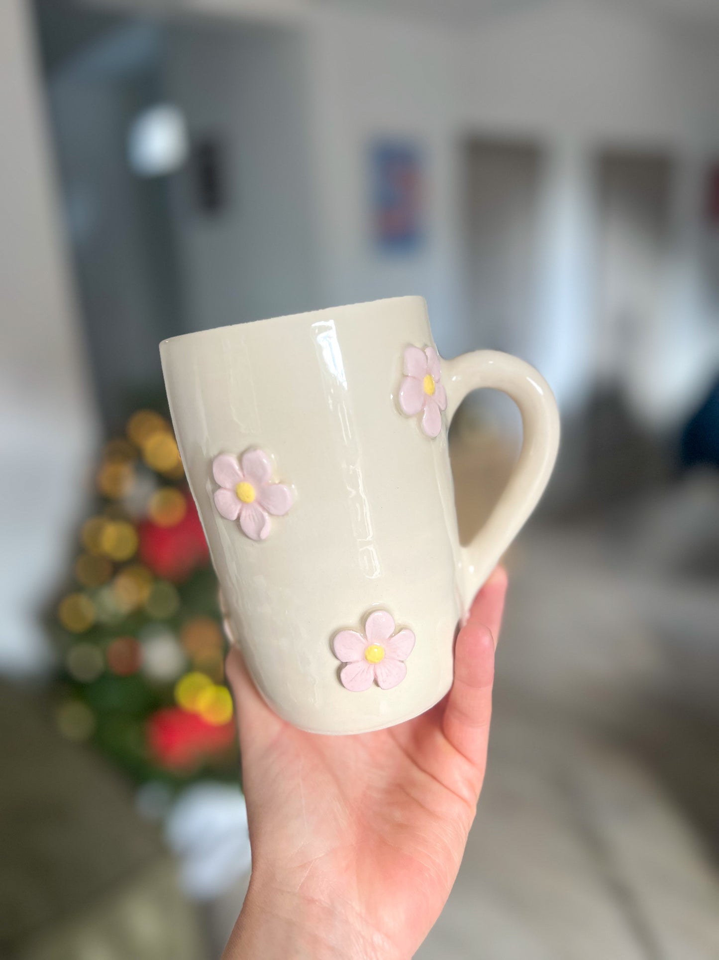 Maxi mug fleurs roses 🌸