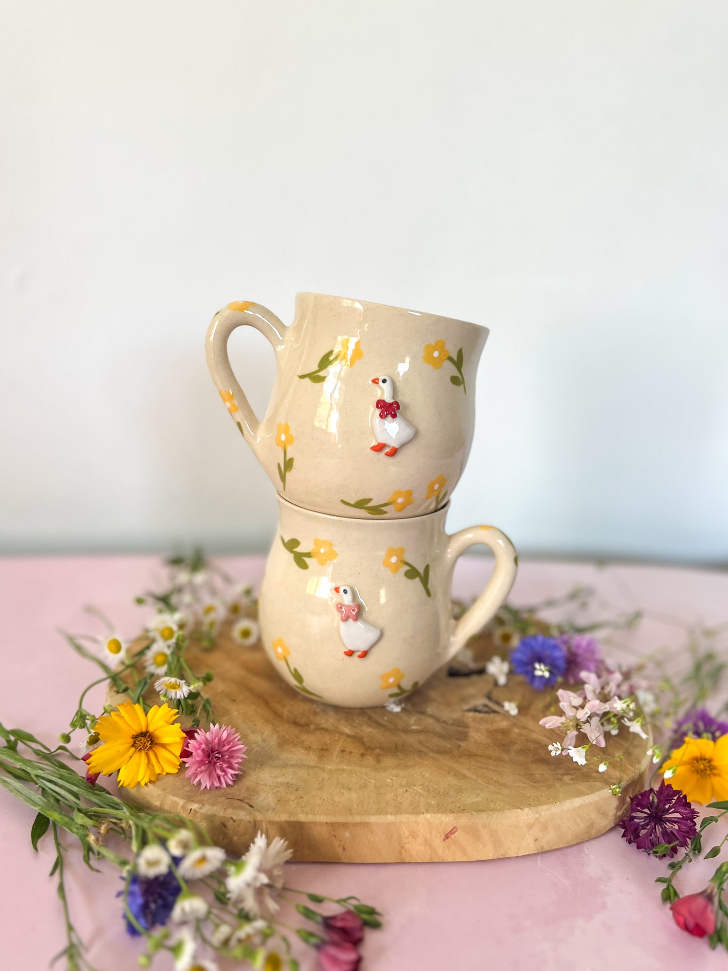 Mug « Cottage Fleuri » fleurs jaunes 🌼