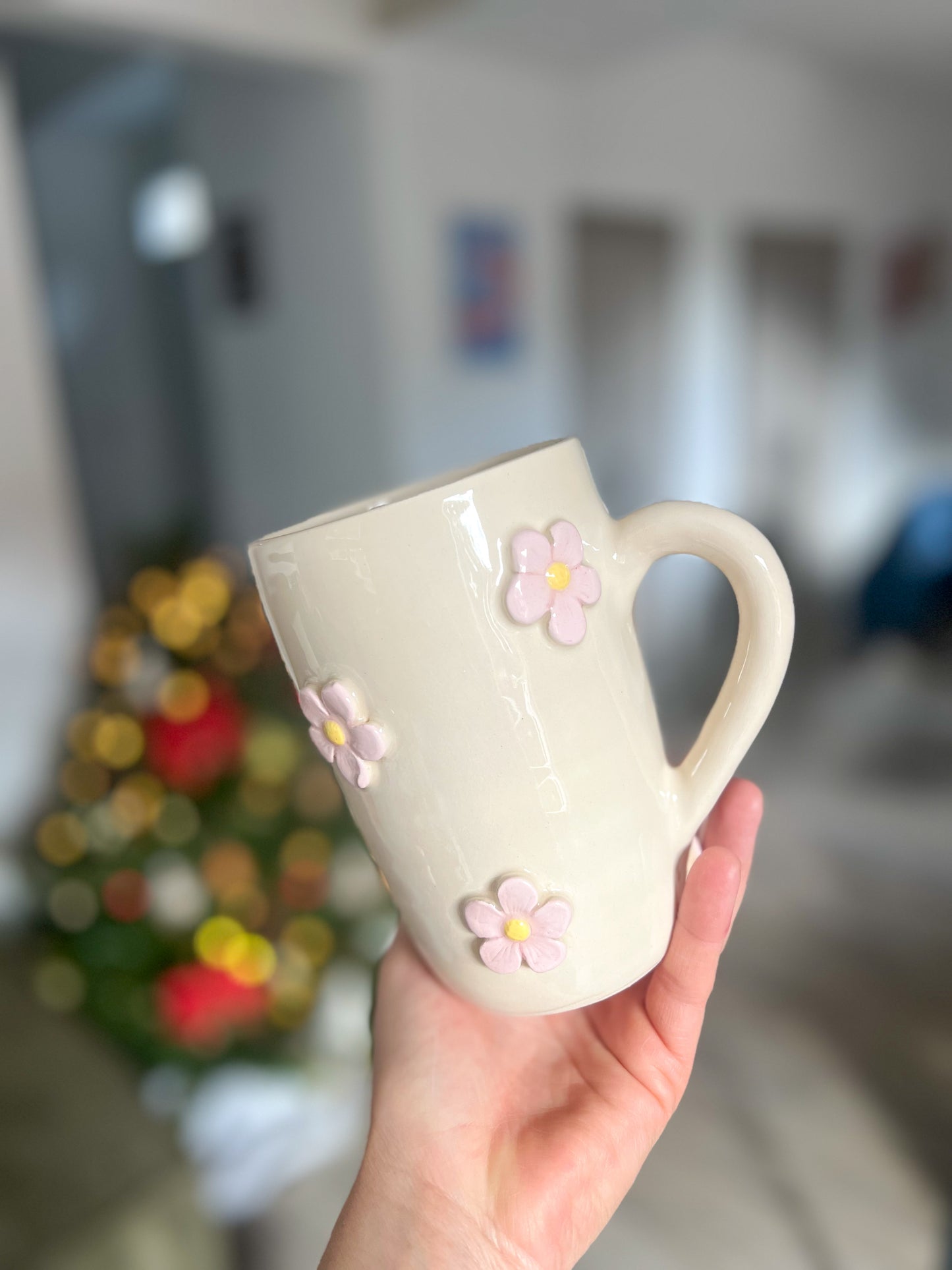 Maxi mug fleurs roses 🌸