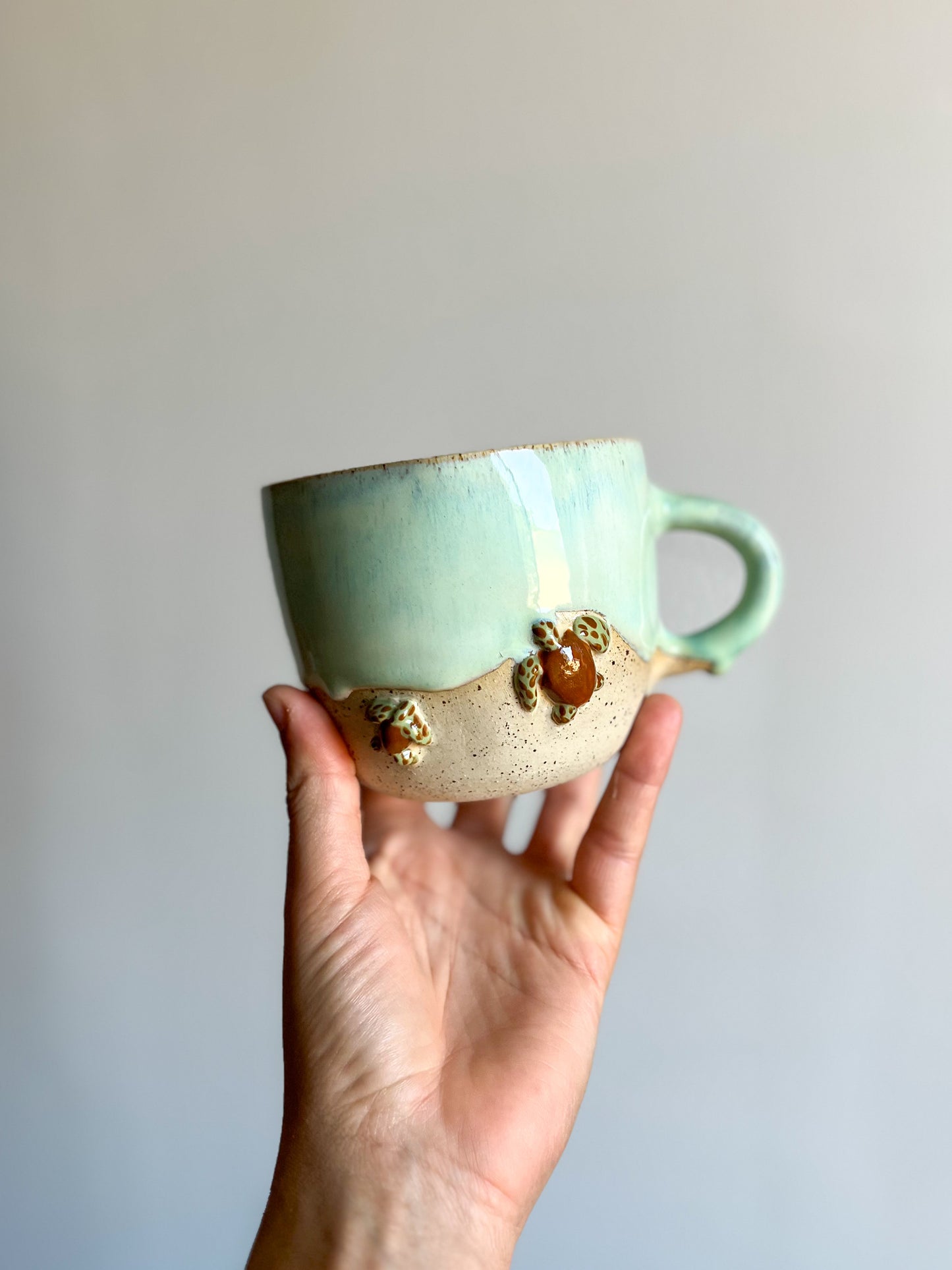 Tasse forme cœur Tortues 🐢