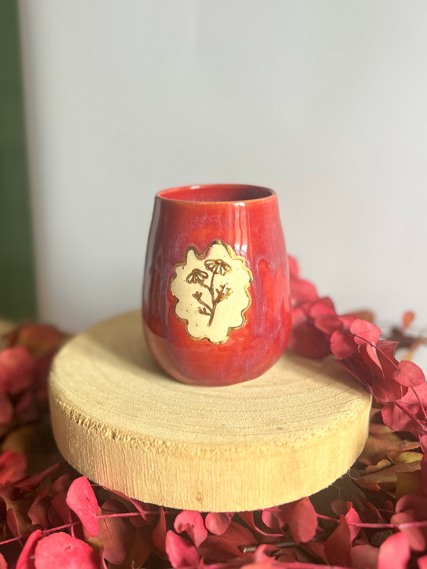Tasse « Fleur en Or » ✨
