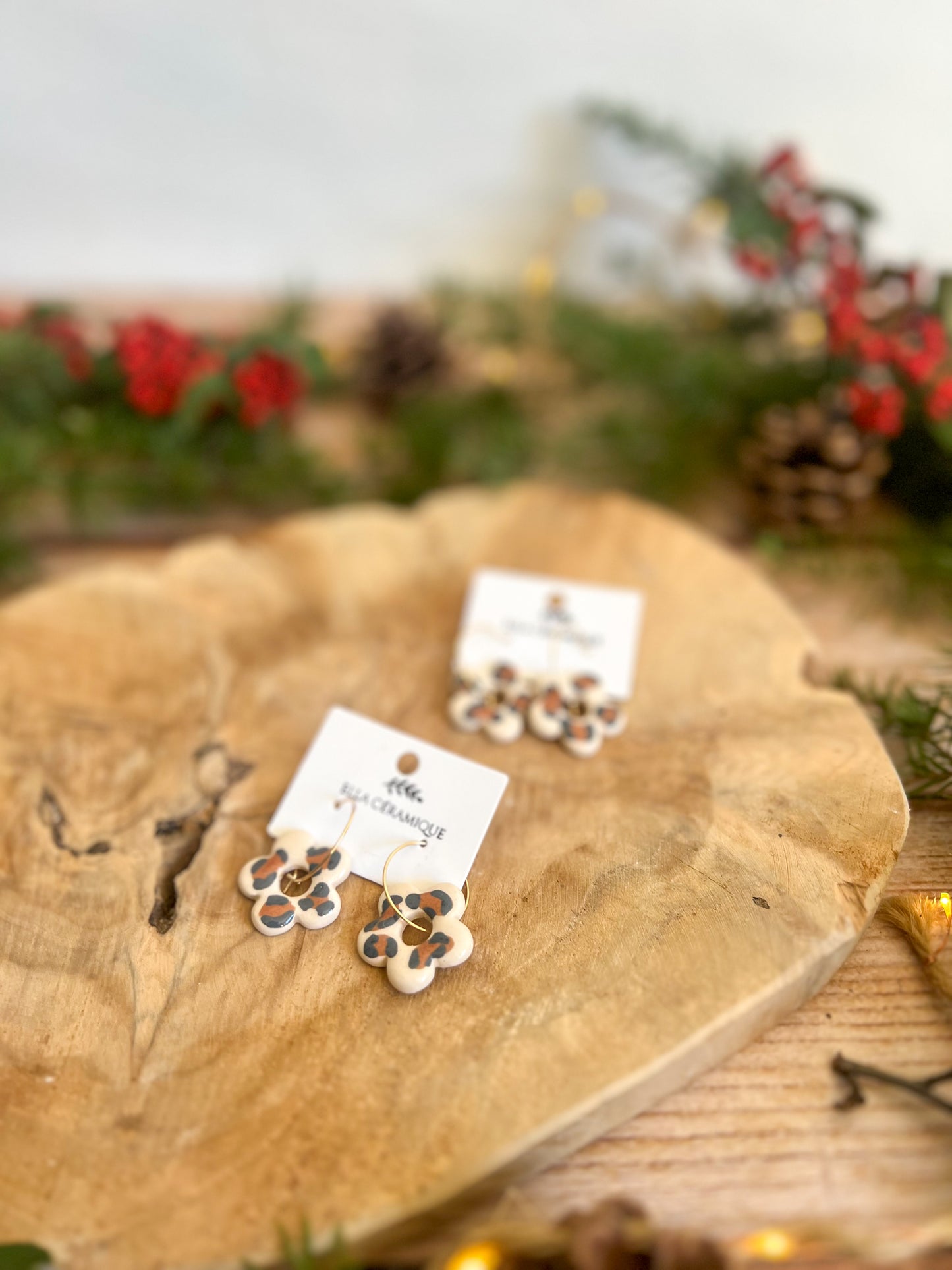 Boucles fleur leopard 🐆