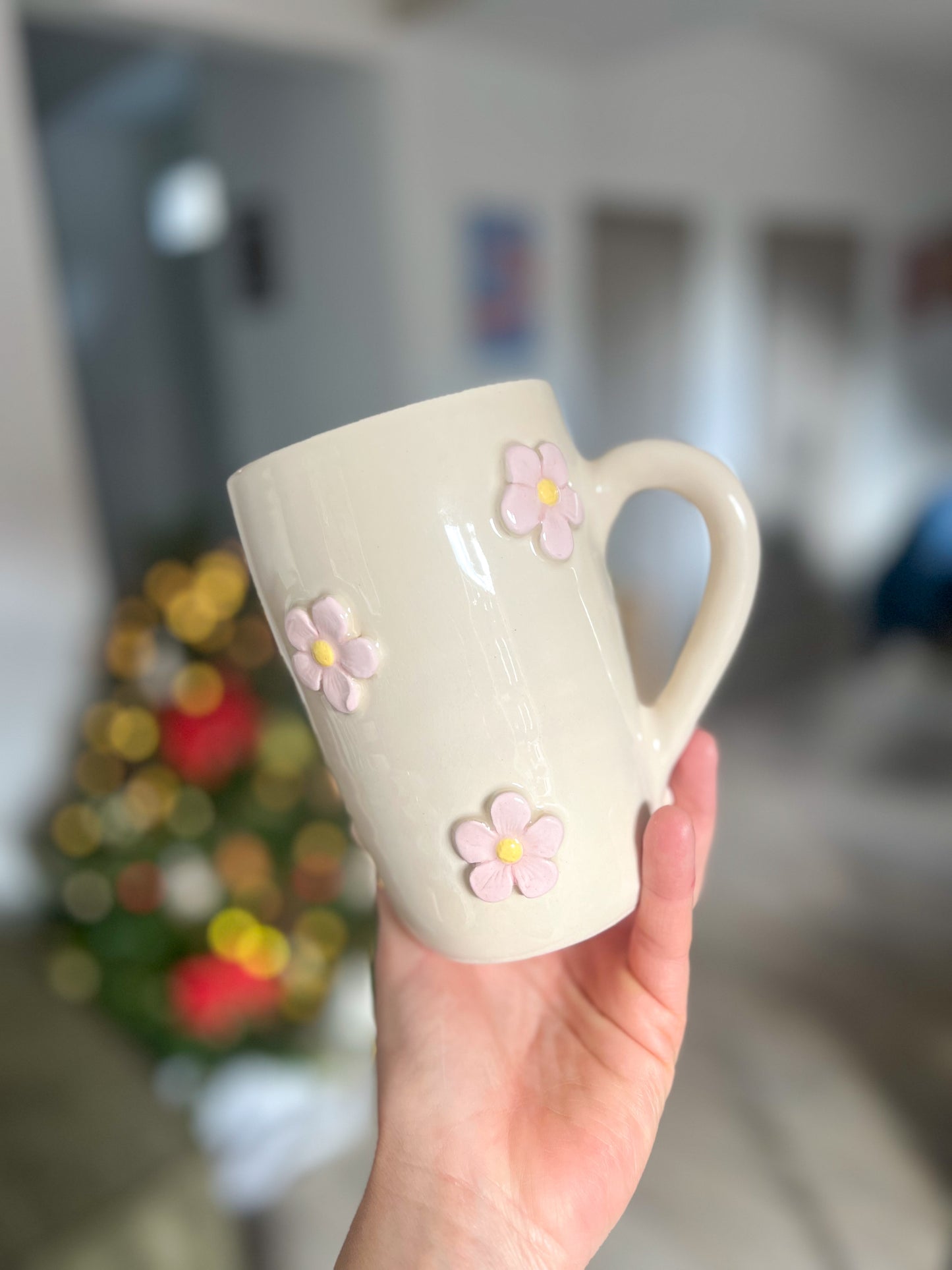 Maxi mug fleurs roses 🌸