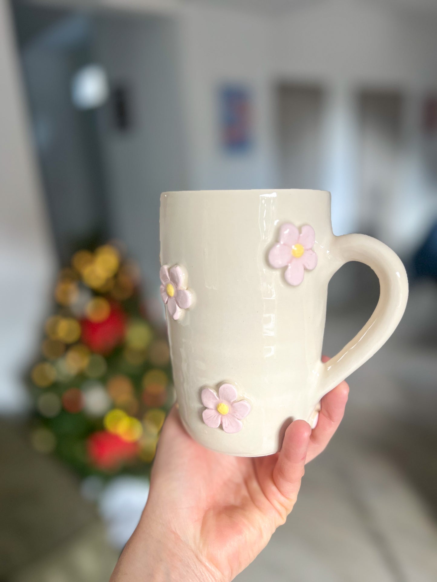 Maxi mug fleurs roses 🌸