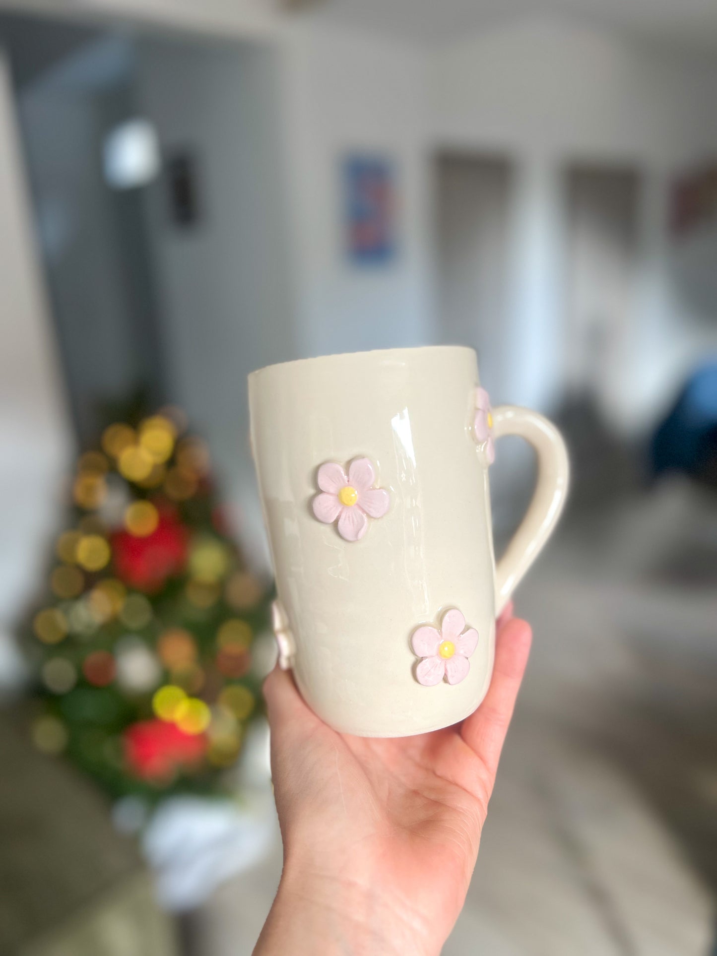 Maxi mug fleurs roses 🌸