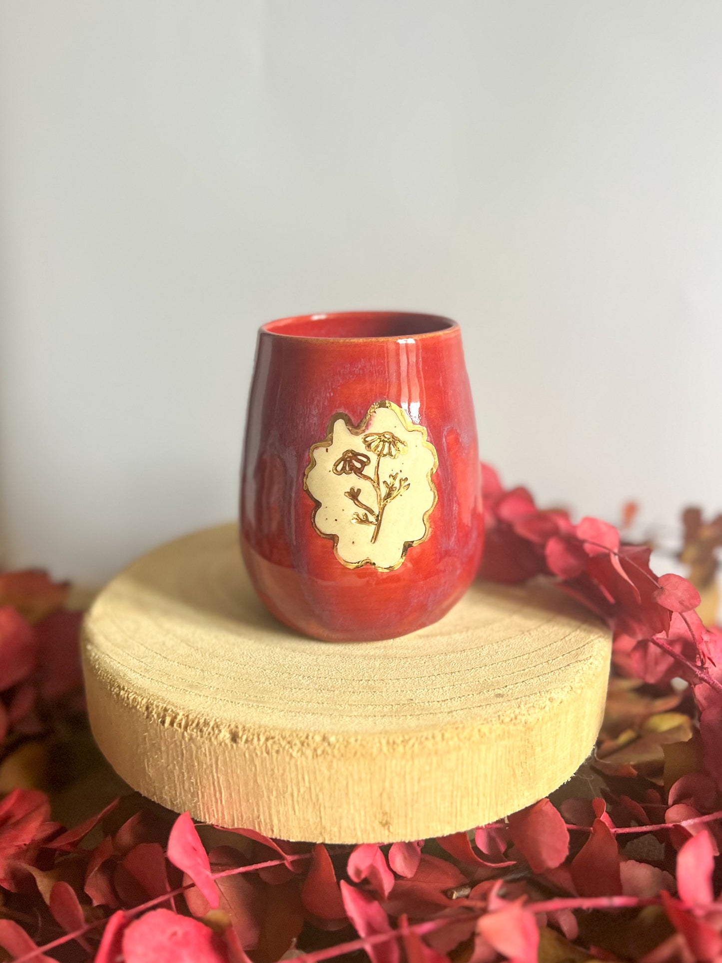 Tasse « Fleur en Or » ✨