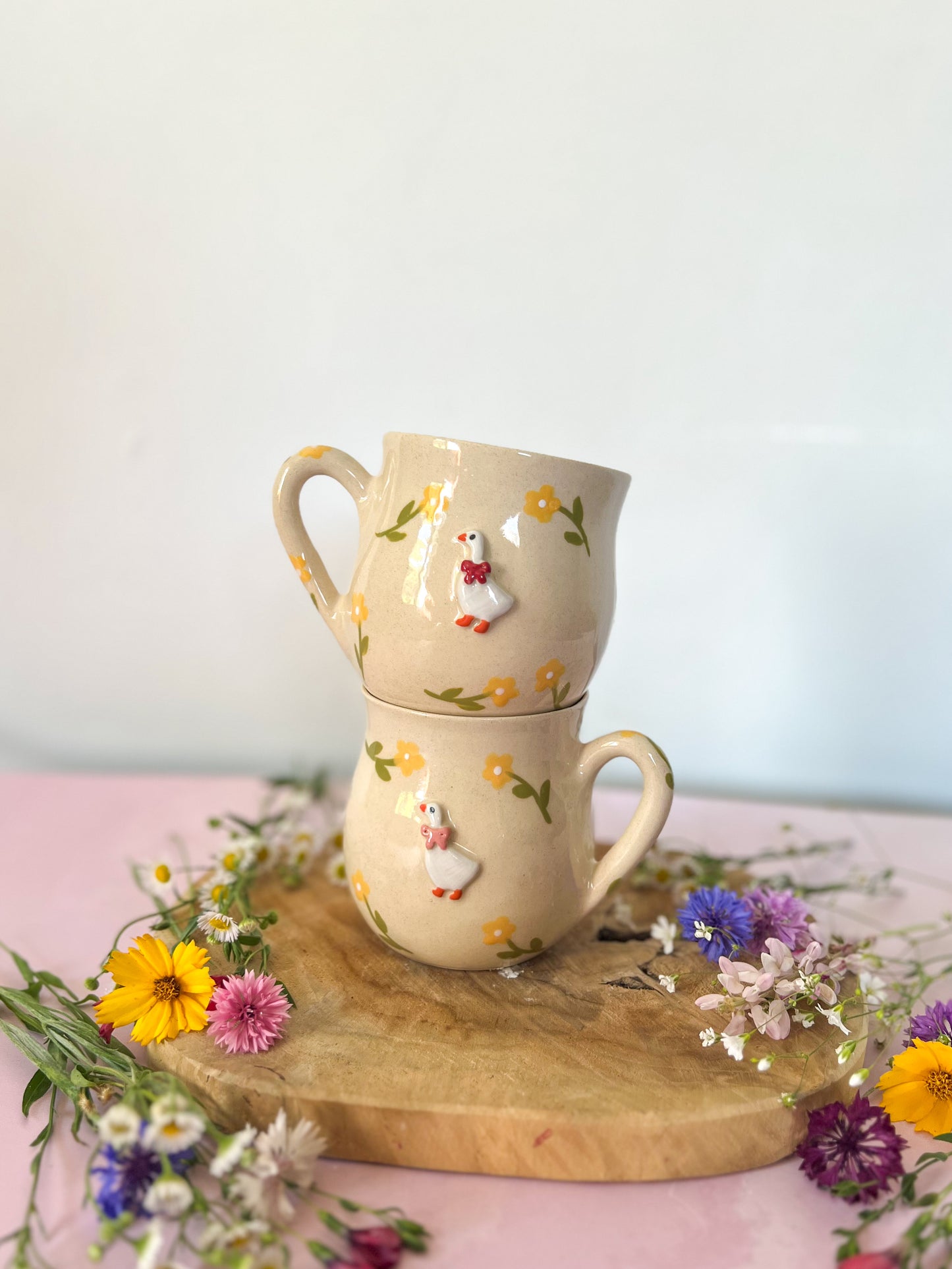 Mug « Cottage Fleuri » fleurs jaunes 🌼