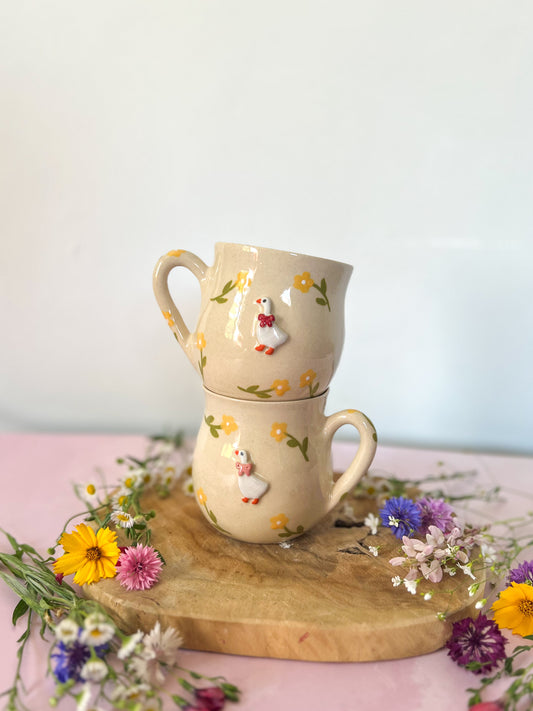 Mug « Cottage Fleuri » fleurs jaunes 🌼