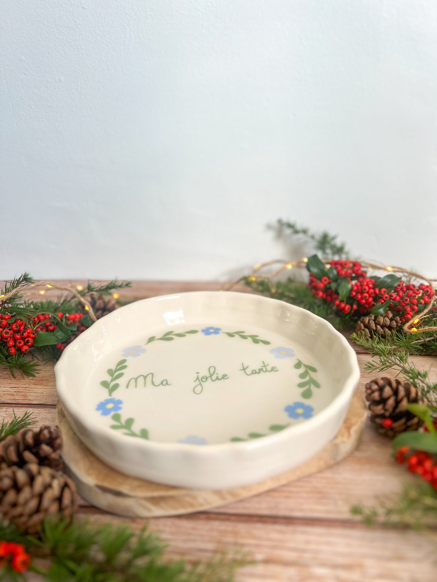 Plat à tarte personnalisable 🌼